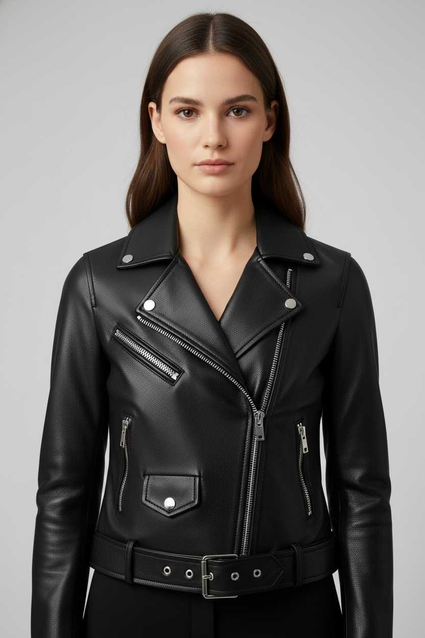 p2Atelier Leather Biker Jacket