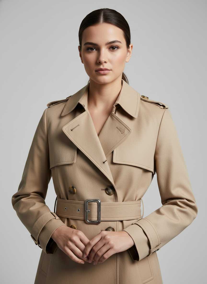 p1 Heritage Double-Breasted Trench Coat